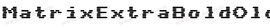 MatrixExtraBoldOldstyle Bold字体转换